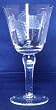 Individually Hand Etched Grapes Water Glass 8" Set / 4