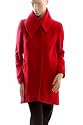 Anastasia Fashions - roter Damen Wollmantel Wintermantel