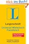 Langenscheidt Universal-W�rterbuch Franz�sisch: Franz�sisch-Deutsch/Deutsch-Franz�sisch (Langenscheidt Universal-W�rterb�cher)