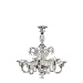 La Scala 30D Clear Murano Glass Style 6 Light Chandelier