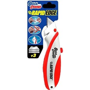 Rapid Tools RT00008 HD Quick-Change Knife with 3 Serrated Blades by Rapid Tools