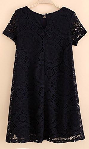 CANDAY Women's Short Sleeve Lace Floral A Line Plus Size Dress