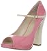 Nine West Women's Topshoe Peep-Toe Pump,Pink/Grape,8 M US