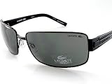 New Lacoste LA12404 LA 12404 BK Sunglasses 64-16-120 Grey Shades Black Frame