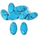 8 Chinese Turquoise Oval Cabochons Loose Gemstones 16mm