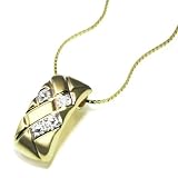 goldmaid Collier Gelb Gold 333 Bicolor ein Diamant 0,005 Karat PrC43GG