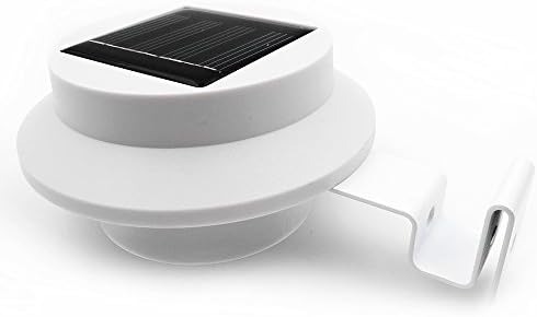 Cutedonkey Waterproof Solar Power Panel 3 Leds Fence Gutter Light Motion Sensor for Outdoor Garden Roof Wall Lobby Pathway Lamp Solar Light