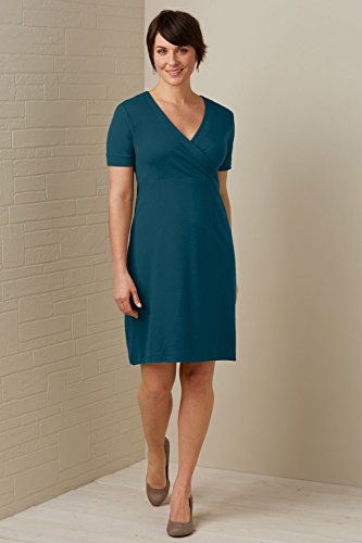 Fair Indigo Organic Fair Trade Wrap Front Dress