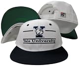 Yale Bulldogs Classic Split Bar Snapback Adjustable Plastic Snap Back Hat / Cap