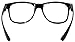 Retro 80's Black Shiny Frame Clear Lens Glasses
