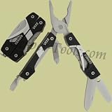 Gerber 30-000017 Vise Mini Pliers Keychain Tool, Ten Functions, Black