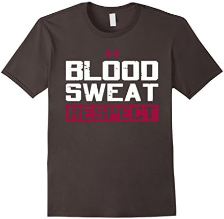 Men's Blood Sweat And Respect T-Shirt XL Asphalt