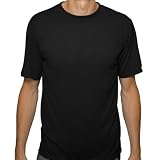 Men's Wicking Running / Sportswear Shirt by Sport Science - Short Sleeve - Black - Large : image
