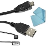 PANASONIC Equivalent USB 2.0 A male to mini B 8-pin male Interface cable for Select PV-DC3000 Series Digital Cameras *Includes Micro Fiber Cleaning Cloth