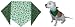 St. Patrick's Day Dog Bandana Shamrocks Two-tone with Writing Medium