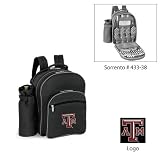 Texas A&M Aggies NCAA Sorrento Insulated Picnic Backpack (Black/Grey)