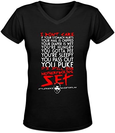 CT FLETCHER I Don't Care Short Sleeve Womens T Shirt by Dyzone M Black