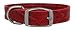 Croco - Faux Crocodile Leather Collar - 1/2 in. x 12 in. - Red