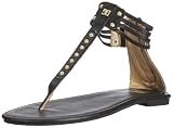 DC Shoes OLIVIA WOMAN'S SANDAL D0303036, Damen, Sandalen/Fashion-Sandalen, Schwarz (B0D BLACK/M GOLD), EU 37 (UK 4) (US 6)