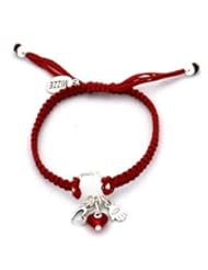 Heart Circle of Protection Red Charm Bracelet for Good Luck