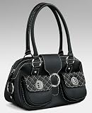 Black ''Deborah'' Satchel