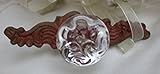 Rustic Shabby Distressed Barn Red Filigree Drawer Pull Vintage Home Decor Accent