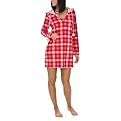 Xhilaration® Juniors Microfleece Hooded Lounger - Red Plaid