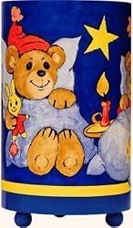 Illumalite Bedttime Bears Blue Base Lamp