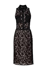 Lace Spring Summer Cotton/Polyester/Spandex Sleeveless Bodycon Dress 