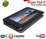 Oscar Pad, 7" resistive Android 2.2 Tablet PC, 1GHz CPU/512MB/4GB, WiFi, Utra Slim, access to google market