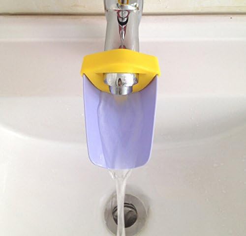 Hmost Faucet Extender-sink Handle Extender for Children-baby Bathroom Accessory (yellow+purple) Color: yellow+purple, Model: