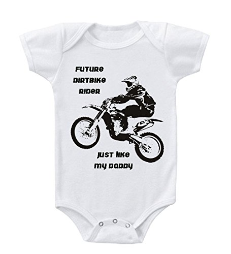 Future Dirt Bike Rider Just Like My Daddy Infant Toddler Baby Bodysuit One Piece