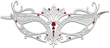 Luxury Mask Women's Laser Cut Metal Tiara Venetian Pretty Masquerade Mask