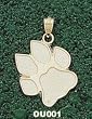 Ohio Univ Paw 3/4" Charm/Pendant