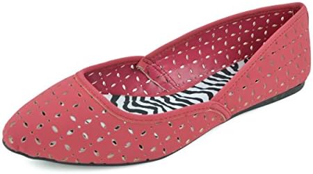 GIOVANI DONNE - Womens Pretty Ballerina Ballet Flats Shoes - Raspberry Nubuck/10
