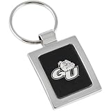 Gonzaga Bulldogs Brushed Metal Square Keychain