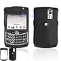 Solid Black Snap On Cover Hard Case Cell Phone Protector for RIM Blackberry Curve, 8300, 8310, 8320, 8330 [Beyond Cell Packaging]