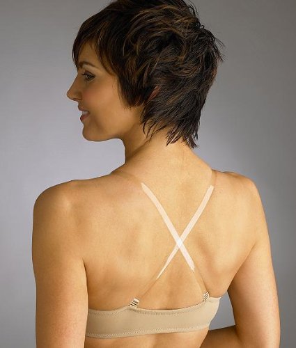 Maidenform Women's Invisible Options Front Close with Clear Straps Bra #7609