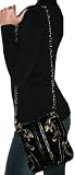 CHRISTIAN AUDIGIER Ed Hardy Womens Ricki Purse Cross Body Handbag Panther Black/Gold
