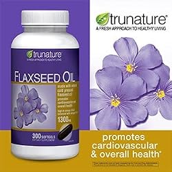 TruNature Organic Flaxseed Oil 1300 mg, 300 Softgels