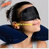 Inflatable Travel Pillow with Mask and Earbuds