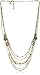 Sorrelli "Water Lily "Crystal and Pearl Bold Statement Gold-Tone Necklace
