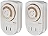 Woods 50006 Indoor 24-Hour Mechanical Outlet Timer, Daily Settings, 2-Pack