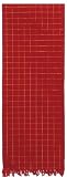 Durable Hand Woven 100% Cotton Plaid Table Runners 12x72 Inches Set of Two