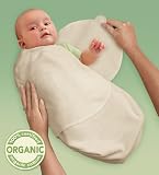 SwaddleMe O2N Neugeborenes/Bio-Baumwolle/Natur - Ganzkörper-Pucksack ist ideal bei Schreibabys. Small.