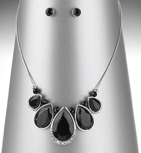 Multi-Faceted Gemstone Diamanté Necklace 