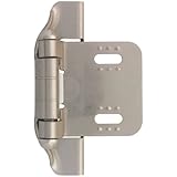 LIBERTY H01911C-SN-O 1/4-Inch Semi-Wrap Overlay Hinge
