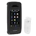 LG VX10000 Voyager Cell Phone Accessory Bundle - Solid Black Snap On Crystal Case with Belt Clip + Premium Clear Reusable LCD Screen Protector with Lint Cleaning Cloth By Ikross