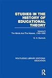 Studies in the history of educational theory