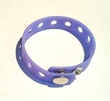 Lavender Rubber Bracelet Wristband for Shoe Jibbitz Crocs Charms